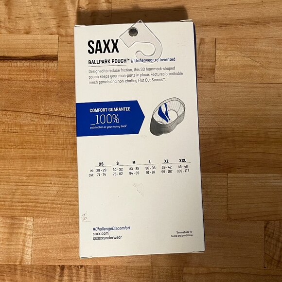 New with tags Men's Small Saxx Ultra Boxer Brief Navy Blue - Picture 2 of 3